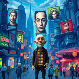 Whose Face Is It Anyway? - Text-based game