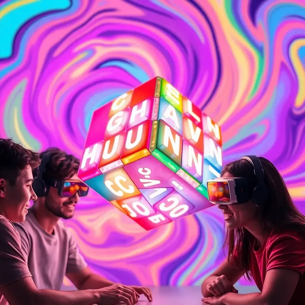 Spinning Geometry Cube