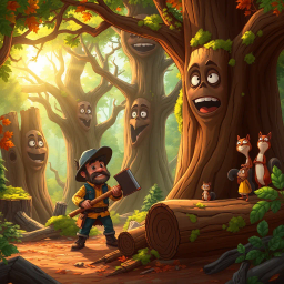 Timber Wars: The Last Log - Text-based game