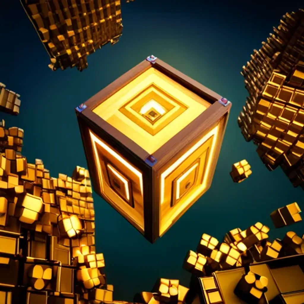 Spinning Glyph Cube
