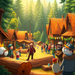 Log Jammin': The Great Timber Heist - Text-based game