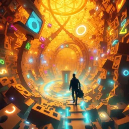 Spinning Glyphs - Text-based game