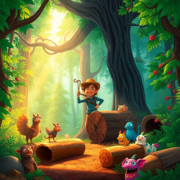 Log Jam: The Forest's Last Stand - Text-based game