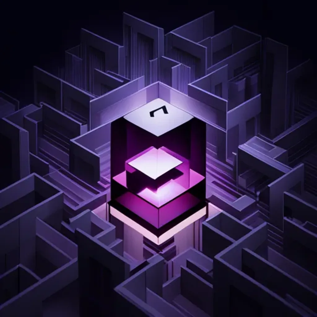 Spinning Glyph Cube