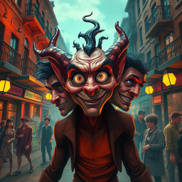 Whose Face is It Anyway? - Text-based game