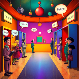 Whose Hellos Are These, Anyway? - Text-based game