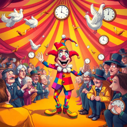 ChronoClowns: Whose Time Is It Anyway? - Text-based game