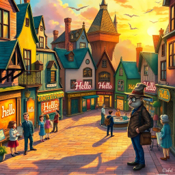 Whose Hellos Are These, Anyway? - Text-based game