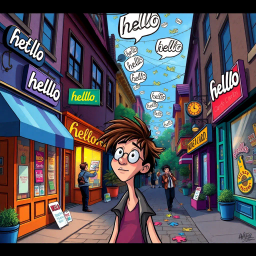 Whose Hellos Are These, Anyway? - Text-based game