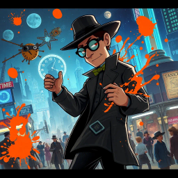 Chrono-Caper: Whose Time is it Anyway? - Text-based game